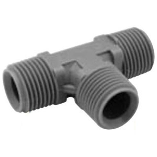 Picture of Lasalle Bristol QEST 3/4" Male Thread Run x 1/2 Male Thread Branch Gray Fresh Water Tee 64QT443T 10-0972                     