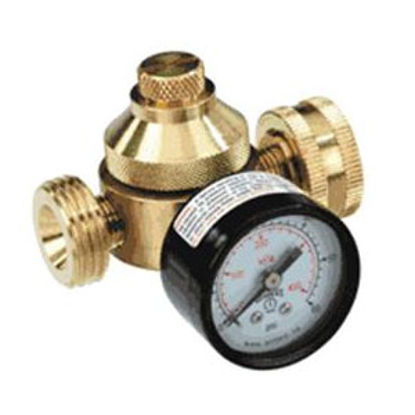 Picture of Sea Tech  Brass 10-60 PSI Fresh Water Pressure Regulator w/ Check Valve & Gauge 0121265 10-0979                              
