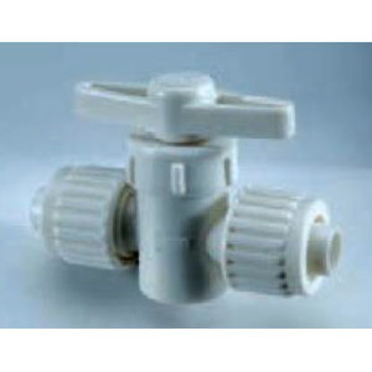Picture of Flair-It  1/2" PEX x 3/8" Compression Plastic Straight Stop Valve 06892 10-1017                                              