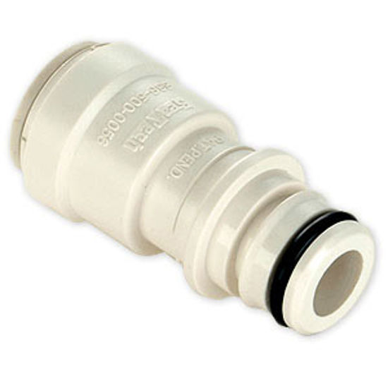 Picture of Sea Tech 35 Series 1/2" Female QC Copper Tube Off-White Polysulfone Fresh Water Straight Union 013575-10 10-1079             