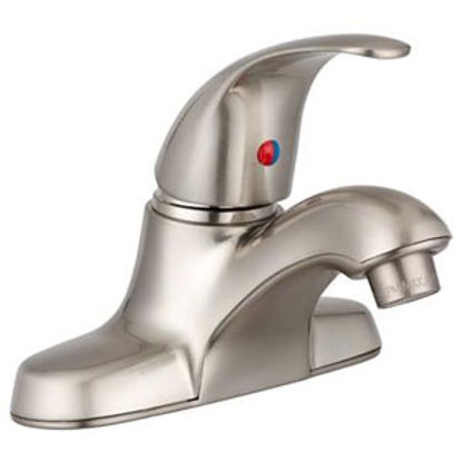 Picture of Dura Faucet  Nickel w/Single Lever Heavy Duty Arc Lavatory Faucet DF-NML210-SN 10-1169                                       