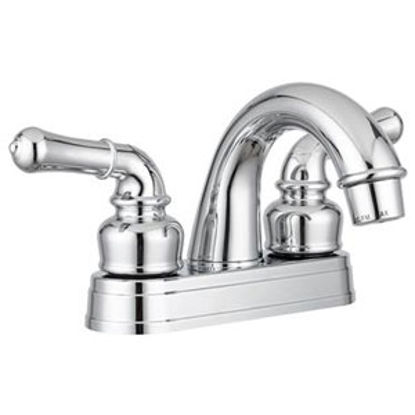 Picture of Dura Faucet  Chrome w/2 Teapot Handle Classical Arc Lavatory Faucet DF-PL620C-CP 10-1187                                     