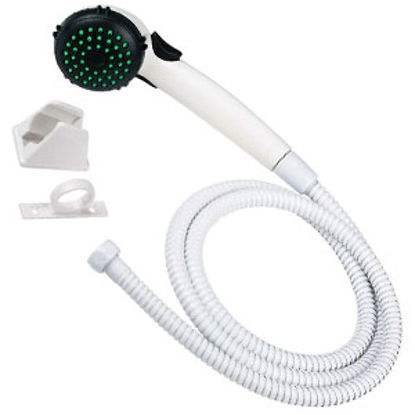 Picture of Dura Faucet  White Handheld Shower Head w/Single Spray Setting & 60" Hose DF-SA400K-WT 10-1247                               