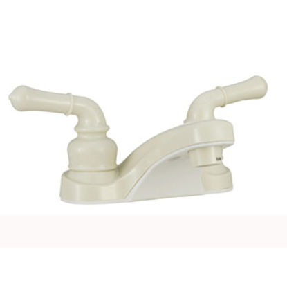 Picture of Dura Faucet Classical Series Bisque Parchment w/Teapot Handles 4" Lavatory Faucet DF-PL700C-BQ 10-1316                       
