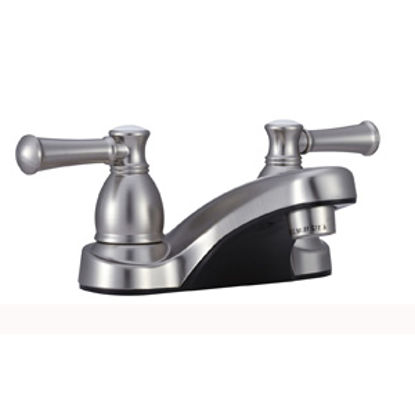 Picture of Dura Faucet Designer Series Nickel w/Levers 4" Lavatory Faucet DF-PL700L-SN 10-1317                                          