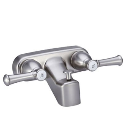 Picture of Dura Faucet Designer Series Nickel w/Levers 4" Lavatory Faucet DF-SA110L-SN 10-1326                                          