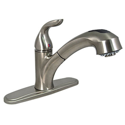 Picture of Phoenix Faucets  Nickel w/Single Lever 8" Kitchen Faucet w/Pull-Out Spout PF231441 10-1331                                   