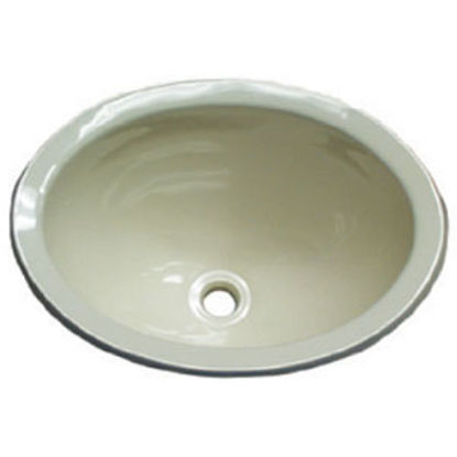 Picture of Lasalle Bristol  13-5/8"L X 10-5/8"W X 5-3/4"D Oval Ivory ABS Plastic Sink 16156PP 10-1362                                   