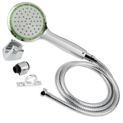 Picture of Dura Faucet  Chrome Handheld Shower Head w/Single Spray Setting & 60" Hose DF-SA470K-CP 10-1365                              