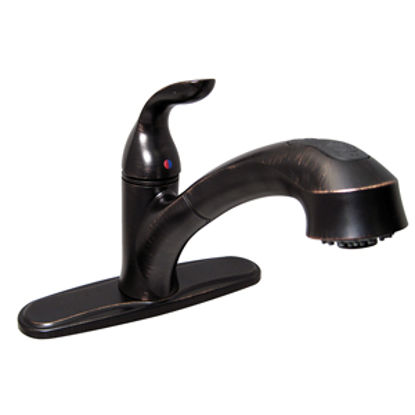 Picture of Phoenix Faucets  Bronze w/Single Lever 8" Kitchen Faucet w/Pull-Out Spout PF231541 10-1382                                   