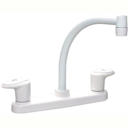 Picture of Phoenix Faucets Catalina White w/Levers 8" Kitchen Faucet w/Hi-Arc Spout PF221202 10-1405                                    