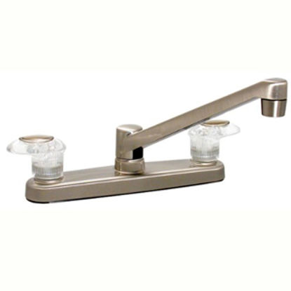 Picture of Phoenix Faucets Catalina Nickel w/Levers 8" Kitchen Faucet w/D-Spout PF221401 10-1409                                        