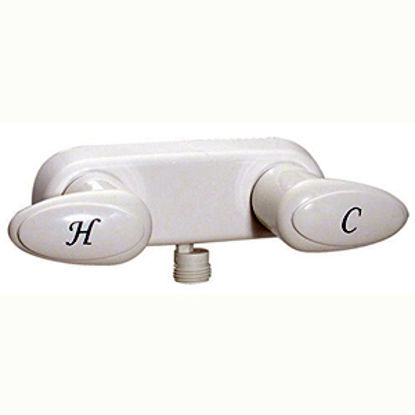 Picture of Phoenix Faucets Catalina 4" White Plastic Shower Valve w/Acrylic Handles PF223241 10-1410                                    