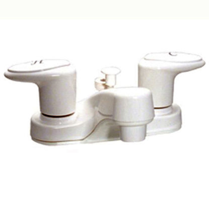 Picture of Phoenix Faucets Catalina White w/Levers 4" Lavatory Faucet PF222241 10-1414                                                  