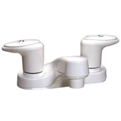 Picture of Phoenix Faucets Catalina White w/Levers 4" Lavatory Faucet PF222201 10-1419                                                  