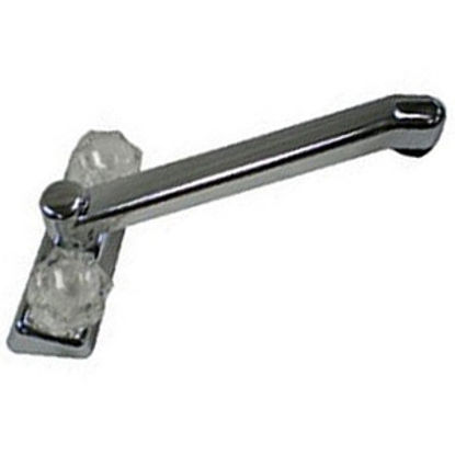 Picture of Utopia  Chrome w/2 Clear Knob D-Spout 4" Kitchen Faucet 20315R219 10-1440                                                    