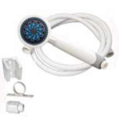 Picture of Phoenix Faucets  White Handheld Shower Head w/5 Spray Settings & 60" Hose PF276058 10-1492                                   