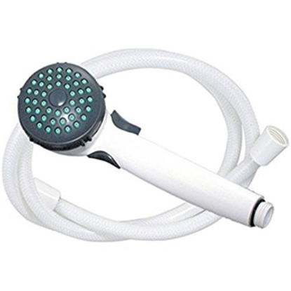Picture of Phoenix Faucets  White Handheld Shower Head w/Single Spray Setting & 60" Hose PF276046 10-1500                               