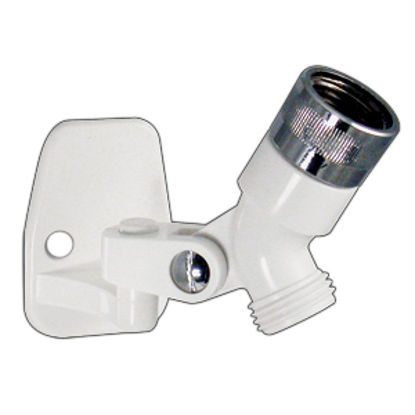 Picture of Phoenix Faucets  White Plastic Shower Head Wall Mount w/Swivel PF276003 10-1529                                              