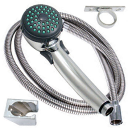 Picture of Phoenix Faucets  Nickel Handheld Shower Head w/Single Spray Setting & 60" Hose PF276044 10-1542                              