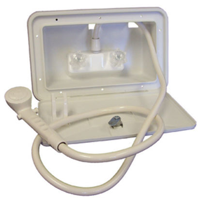 Picture of Lasalle Bristol  Polar White Lockable Exterior Shower Box Kit 742007 10-1578                                                 