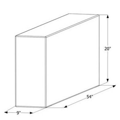 Picture of ICON  54" x 20" x 9" 39 Gal Fresh Water Tank 12450 10-1587                                                                   