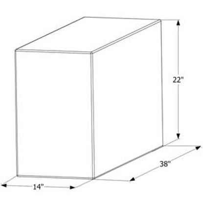 Picture of ICON  38" x 22" x 14" 50 Gal Fresh Water Tank 12453 10-1595                                                                  