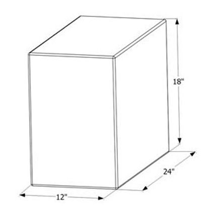 Picture of ICON  24" x 18" x 12" 20 Gal Fresh Water Tank 12454 10-1597                                                                  