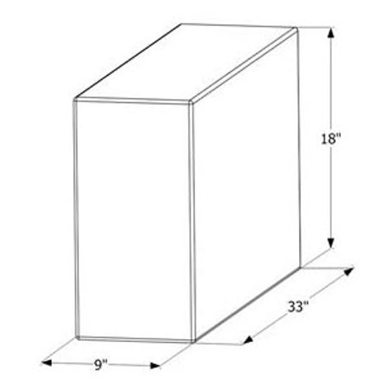 Picture of ICON  24" x 18" x 12" 20 Gal Fresh Water Tank 12455 10-1598                                                                  