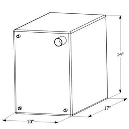 Picture of ICON  17" x 14" x 10" 10 Gal Fresh Water Tank w/ Fittings 12464 10-1610                                                      