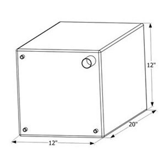 Picture of ICON  20" x 12" x 12" 12 Gal Fresh Water Tank w/ Fittings 12470 10-1624                                                      