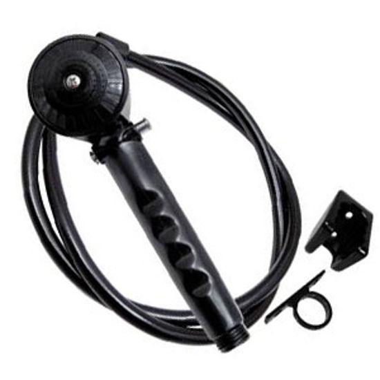 Picture of Phoenix Faucets  Black Handheld Shower Head w/Single Spray Setting & 60" Hose PF276026 10-1651                               