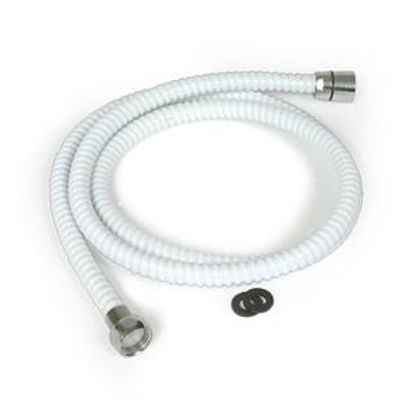 Picture of Camco  60"L White Shower Head Hose w/Connectors 43717 10-1665                                                                