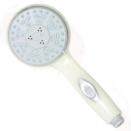 Picture of Camco  Off-White Handheld Shower Head w/4 Spray Settings 43712 10-1666                                                       
