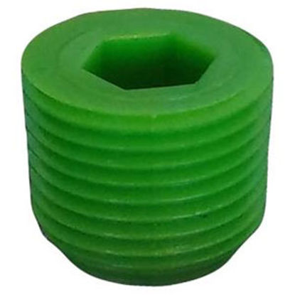 Picture of ICON  Green 3/8" Plug Holding Tank Fitting 12482 10-1692                                                                     