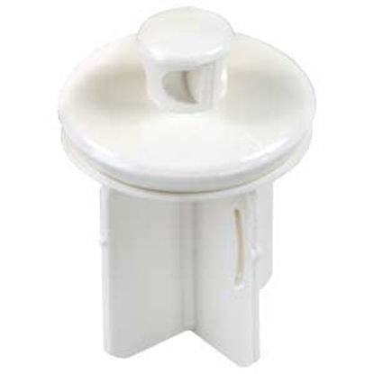 Picture of JR Products  1-1/4" Parchment Plastic Pop-Up Sink Drain Stopper 95225 10-1717                                                