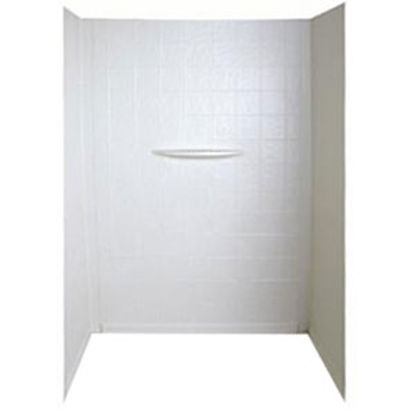 Picture of Better Bath  1-Piece White 24"L x 36"W x 56"H Shower Surround 210303 10-1735                                                 