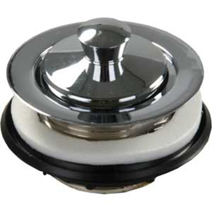 Picture of JR Products  2" Chrome Plated Plastic Sink Strainer w/ Pop-Up Stopper 95135 10-1753                                          