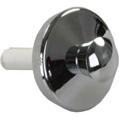 Picture of JR Products  Chrome Plated Plastic Pop-Stop Sink Drain Stopper 95145 10-1754                                                 