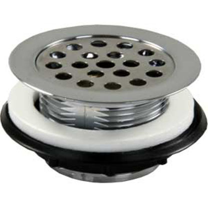Picture of JR Products  Chrome Plated Plastic Shower Drain Strainer 95175 10-1757                                                       