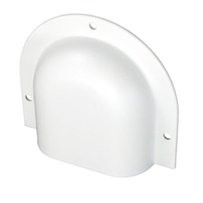 Picture of JR Products  Horseshoe Style Polar White Wall Vent 298-01-A-PW-A 10-1780                                                     