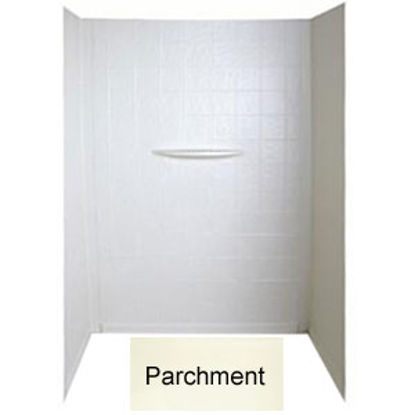 Picture of Better Bath  1-Piece Parchment 24"L x 40"W x 62"H Shower Surround 209512 10-1785                                             