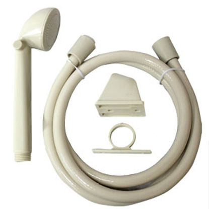 Picture of Utopia  Ivory Handheld Shower Head w/60" Hose 39020 10-1816                                                                  