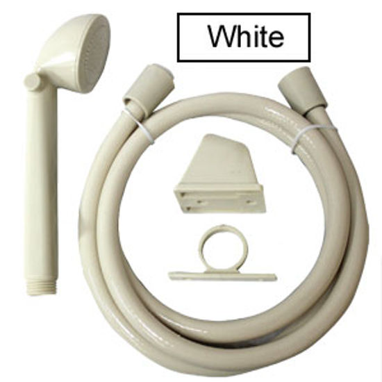 Picture of Utopia  White Handheld Shower Head w/60" Hose 39022 10-1818                                                                  