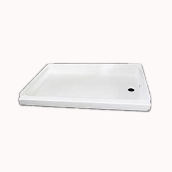 Picture of Specialty Recreation  White 24"x 36" Right Hand Drain Shower Pan SP2436WR 10-1836                                            
