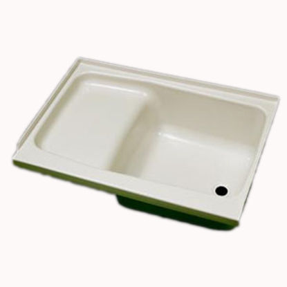 Picture of Specialty Recreation  Parchment 24"x36" RH Drain ABS Step Bathtub ST2436PR 10-1845                                           