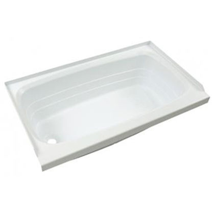 Picture of Better Bath  White 24"x36" LH Drain ABS Standard Bathtub 209653 10-1892                                                      