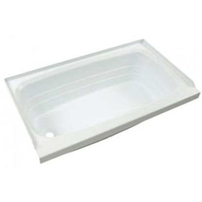 Picture of Better Bath  White 24"x40" LH Drain ABS Standard Bathtub 209673 10-1896                                                      
