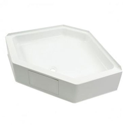 Picture of Better Bath  White 34"x34" Neo-Angle Center Drain Shower Pan 209797 10-1906                                                  