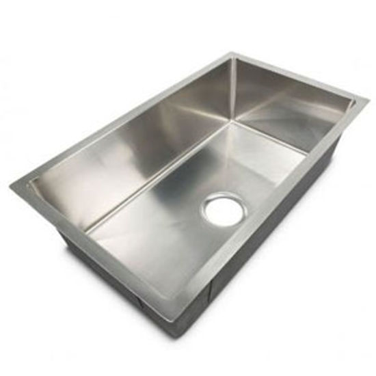 Picture of Better Bath  27"W X 16"L X 7"D Silver Stainless Steel Sink 385313 10-1954                                                    